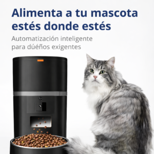 Dispensador Comedero Automático para Gatos y Perros 6L con Cámara  WIFI 5G
